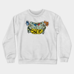 Two Headed Slider Turtle, Two Heads are better than one! Crewneck Sweatshirt